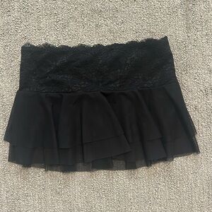 Lacey, mesh mini skirt